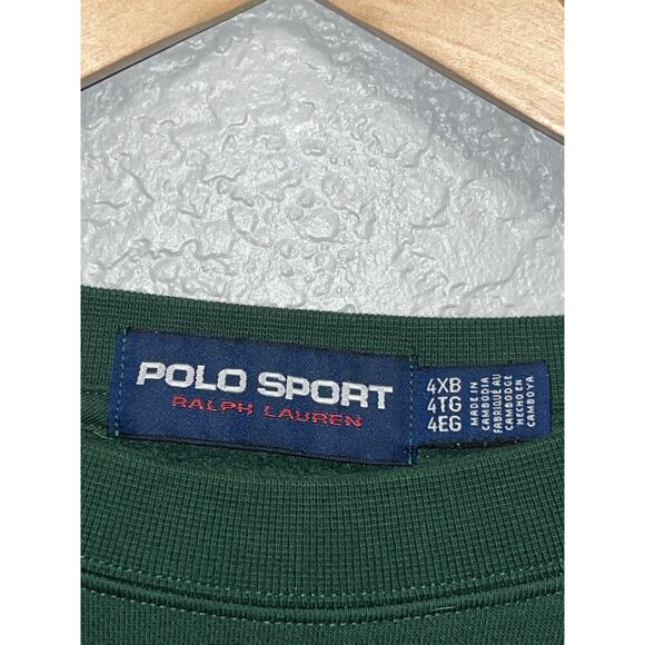 Men's Polo Sport Ralph Lauren USA Size 3XB/3TG Dark Green Sweatshirt - Picture 3 of 8